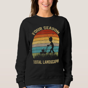 Sweatshirt Quatre saisons Total Landscaping Sunset Graphic No