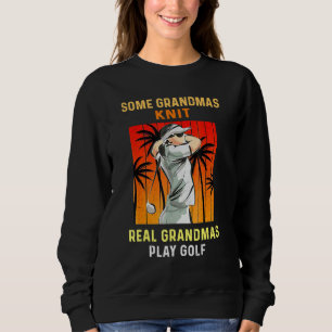 Sweatshirt Quelques Grandmas Knit Real Grandmas Jouer Golfs S