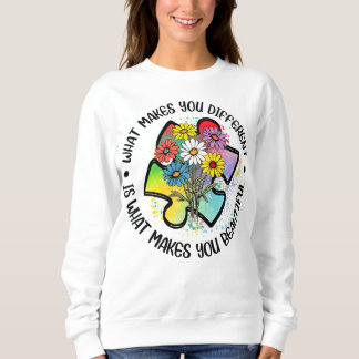 Sweatshirt Qu'est-ce qui vous rend différentes Sensibilisatio