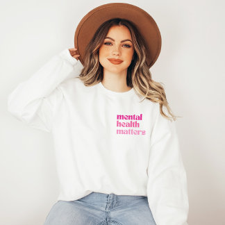 Sweatshirt Questions de santé mentale Citation rétro Barbieco