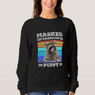 Sweatshirt Raccoon rétro à pupitre masqué