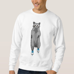 Sweatshirt Racon au patinage sur glace avec patins sur glace