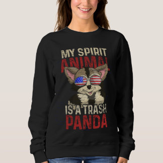 Sweatshirt Racoon Drôle Amoureux des animaux Idée cadeau Retr