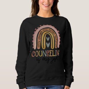 Sweatshirt Rainbow Counseling Is My Jam School Counselor 1