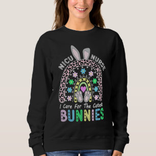 Sweatshirt Rainbow I Care Pour Les Bunnies Les Plus Cutest Ni