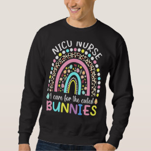Sweatshirt Rainbow I Care Pour Les Bunnies Les Plus Cutest Ni