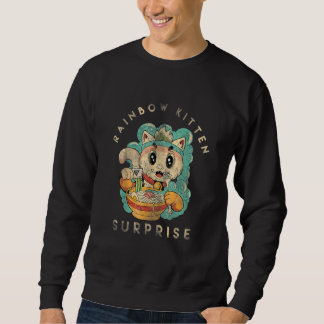 Sweatshirt Rainbow Kitten Surprise Kwaii Cute Cat