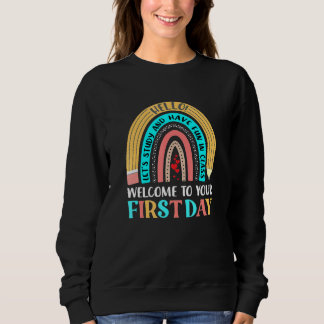 Sweatshirt Rainbow Pencil Profitez De Votre Première Journée