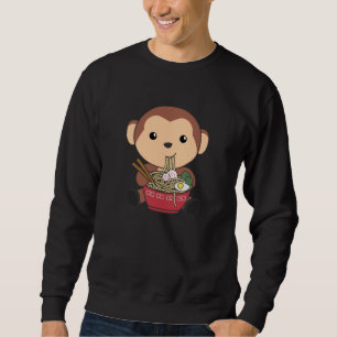 Sweatshirt Ramen Japonais nouilles Singe Doux Mange Ramen