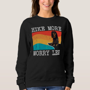 Sweatshirt Randonnée Plus Inquiète Moins Anglais Toy Spaniel