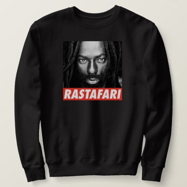 Sweatshirt Rasta Reggae Buju Roots (Design devant)