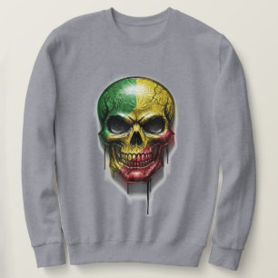SWEATSHIRT RASTA SKULL