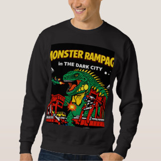 Sweatshirt Ravage de Monstre dans la Ville Sombre