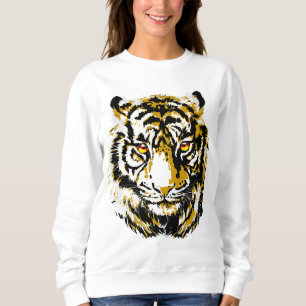 Sweatshirt réaliste de tigre - Tête Cool de tigre