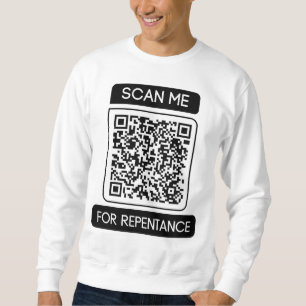 Sweatshirt Rechercher le repentir QR Code Homme