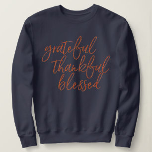 Sweatshirt Reconnaissant reconnaissant béni