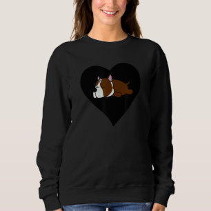 Sweatshirt Red Boston Terrier Heart Boston Bull Terrier Pet D