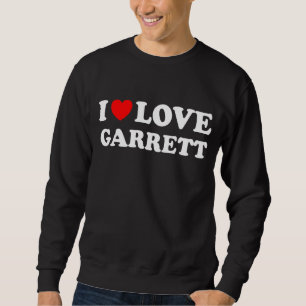 Sweatshirt Red Heart I Love Garrett