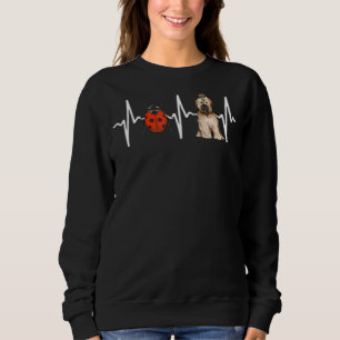 Sweatshirt Red Ladybug Tibétain Terrier Heartbeat Chien