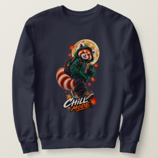 Sweatshirt Red Panda Chill Mode School Adventure