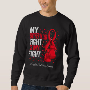 Sweatshirt Red Ribbon Brother En Droit Défaillance cardiaque 