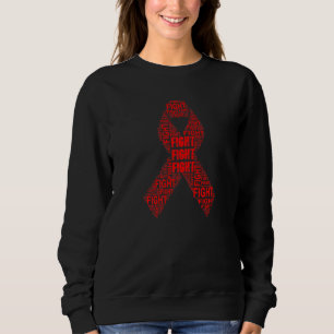 Sweatshirt Red Ribbon Combattre le vih Mois de soutien à la s