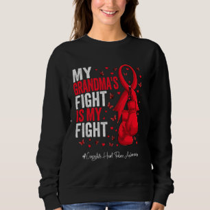 Sweatshirt Red Ribbon Grand-mère Défaillance cardiaque conges