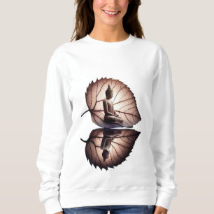Sweatshirt 🌿 ✨ "Réflexion de l'Amour - La Sérénité de Bouddh