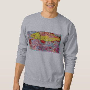 Sweatshirt regard de sérigraphie de truite arc-en-ciel