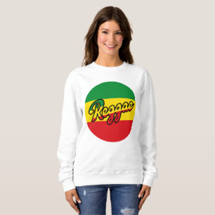 Sweatshirt Reggae Musique avec couleurs du drapeau reggae