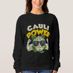 Sweatshirt Régime de musculation végétalien Cauli Power végét