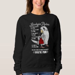 Sweatshirt Règles de la maison des perroquets C'est à moi Per