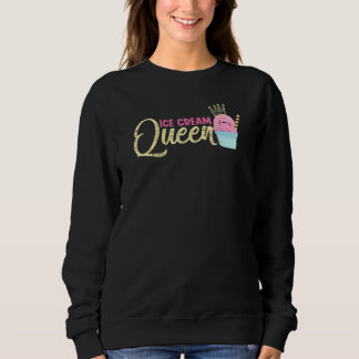 Sweatshirt Reine De Crème Glace Correspondant Costume De Crèm