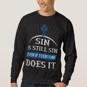 Sweatshirt Religieux Eglise Jésus Christ pour la prière bibli
