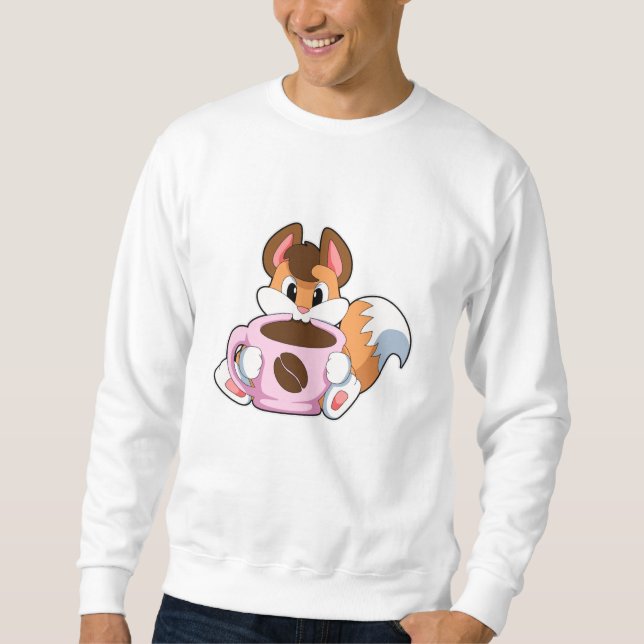 Sweatshirt Renard avec Coupe de café (Devant)