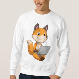 Sweatshirt Renard avec ordinateur portable