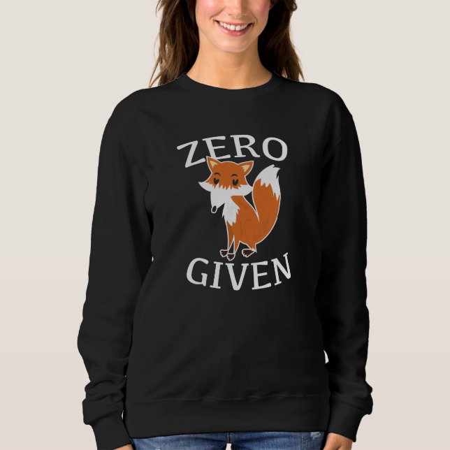 Sweatshirt Renard zéro donné (Devant)