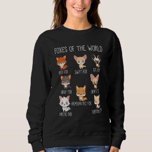 Sweatshirt Renards drôles du monde Drôle d'animal faune Humou