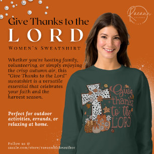 Sweatshirt "Rendez grâce au Seigneur" Sweat-shirt pour femmes