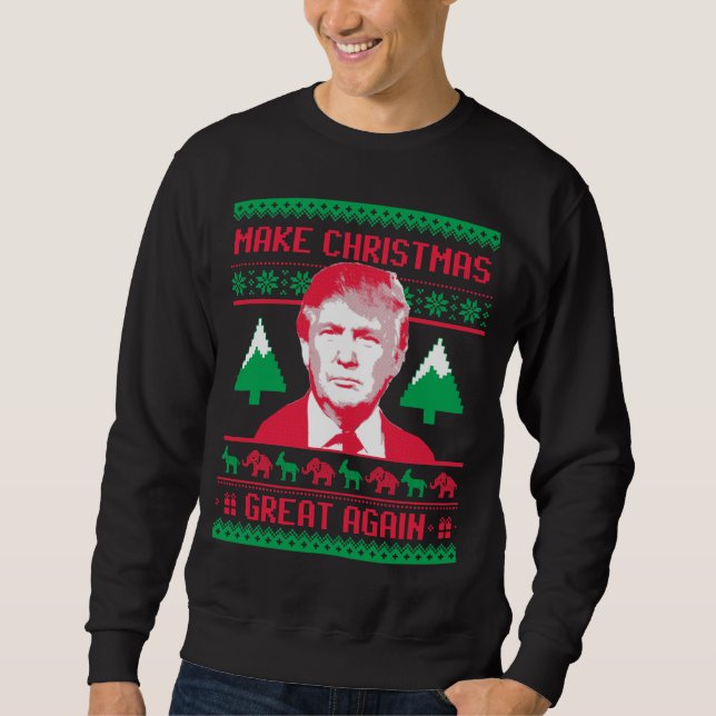 Sweatshirt Rendez Noël grand encore (Devant)
