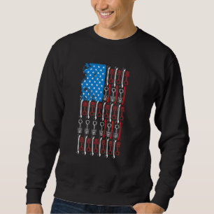 Sweatshirt Réparation automatique du drapeau américain