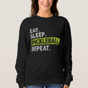 Sweatshirt Répéter le pickleball du sommeil - Graphisme en dé