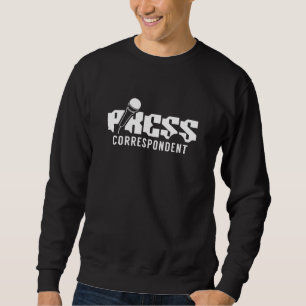 Sweatshirt Reporter correspondant de presse Médias membres