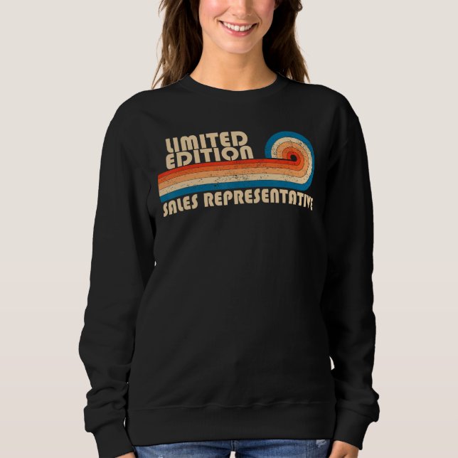 Sweatshirt REPRÉSENTANT DES VENTES Funny Titre de l'emploi Pr (Devant)