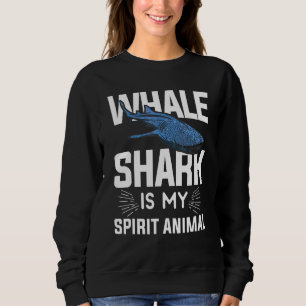 Sweatshirt Requin Baleine Est Mon Animal Spirituel Biologie M