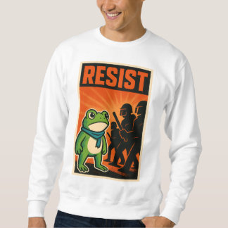 Sweatshirt résister grenouille, résistance grenouille, portla