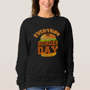 Sweatshirt Restauration rapide Burger Fromage Drôle Manger Fo
