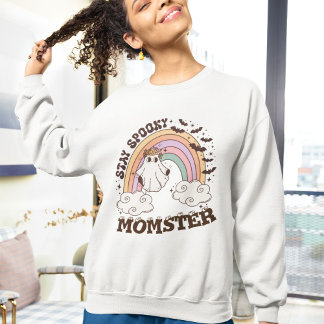 Sweatshirt Restez Éffrayant Momster Eyeballs Halloween