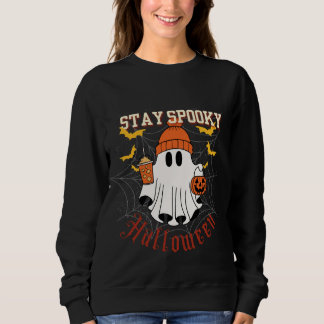 Sweatshirt Restez Fantomatique Halloween Fantôme