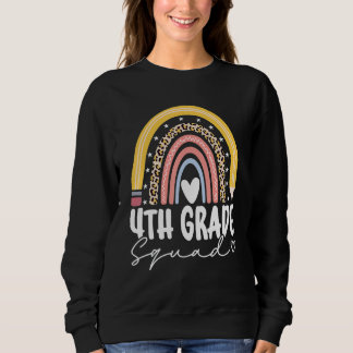 Sweatshirt Retour À L'École Arc-en-Ciel 4e Classe